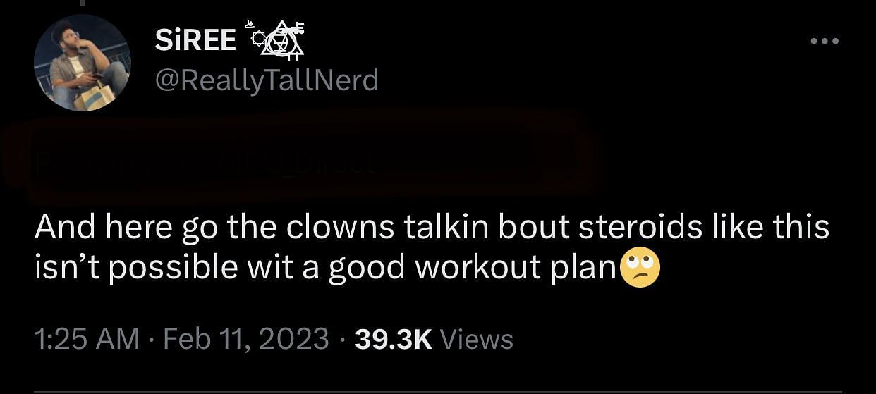 Screenshot of user SiREE's tweet (Image via Twitter)